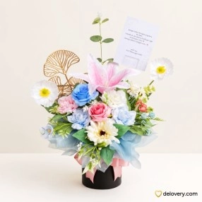 Pastel Spring Meadow (Artificial)
