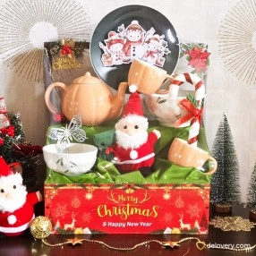 Peach Cozy Santa