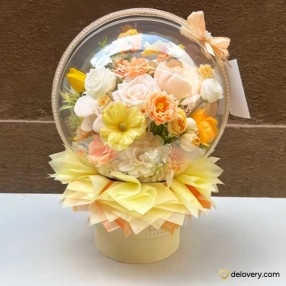 Peach Dawn Globe (Artificial)