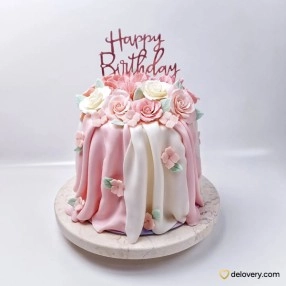 Petal Veil Cake