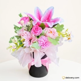Petite Pink Lily Box (Artificial)