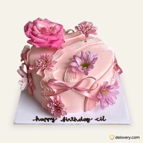 Pink Flower Cake