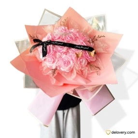Pink Satin Serenade (Satin Flower-14 stems)