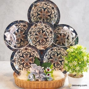 Prussian Mosaic Gala Plate