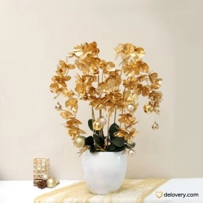 Regal Gold Phalaenopsis (Artificial)