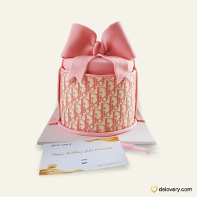 Roseate Ribbon Cake