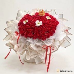 Royal Crimson Crown (Soap Flower)