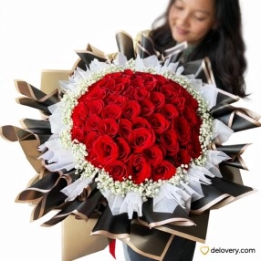 Royal Crimson Giant Bouquet