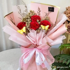 Ruby Whisper (Artificial mix Dried Flower)