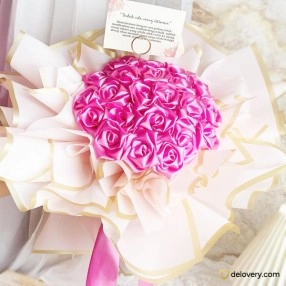Satin Rose Bow