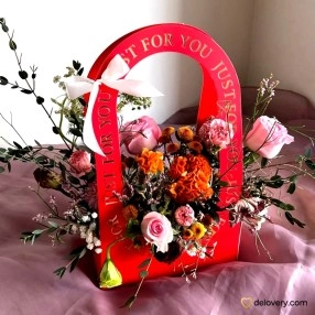 Scarlet Bouquet Bag