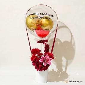 Scarlet Crimson Balloon (Artificial)