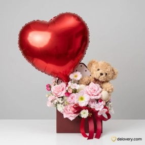 Scarlet Heart & Bear (Artificial)