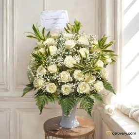 Serene White Garden