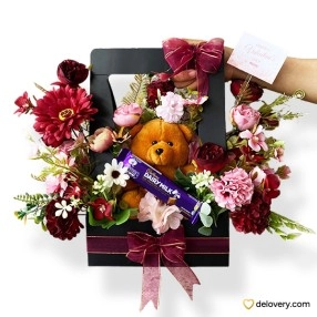 Serenity in Bloombox -Artificial Flower