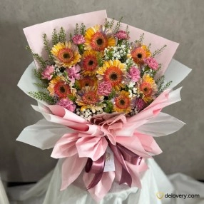 Sunset Gerbera Bouquet