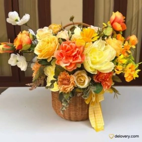 Sunset Glow Basket (Artificial)