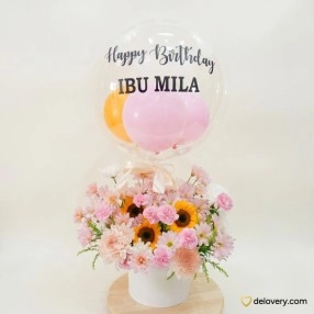 Sunshine Blush Balloon Box