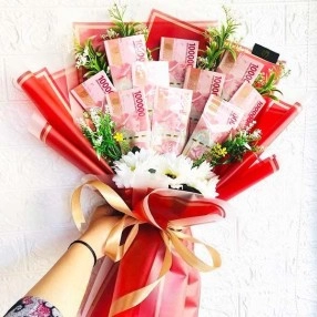 Support System - Artificial Flower - Money Bouquet