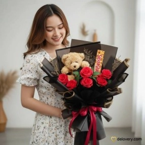 Teddy Rouge Bloom (Artificial)