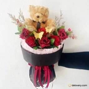 Velvet Bear Valentine