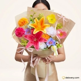 Vibrant Lily Garden (Artificial)