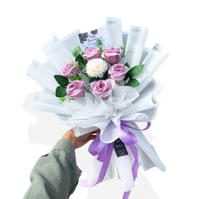 Violet Bouquet Artificial